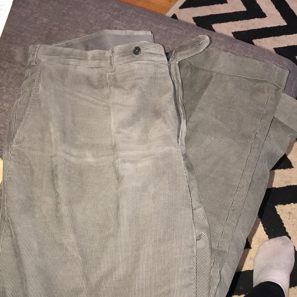 Ermenegildo Zegna Corduroy Pants Grey size 58R